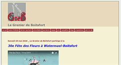 Desktop Screenshot of grenier-de-boitsfort.zongo.be